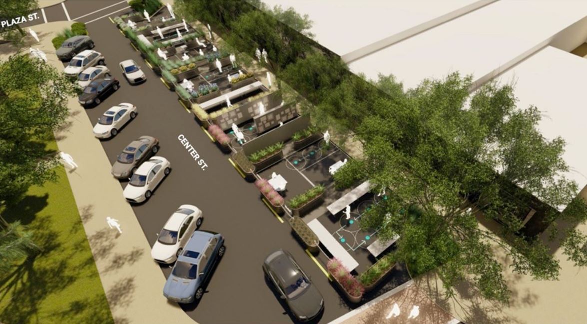 Outdoor dining and retail example_covid