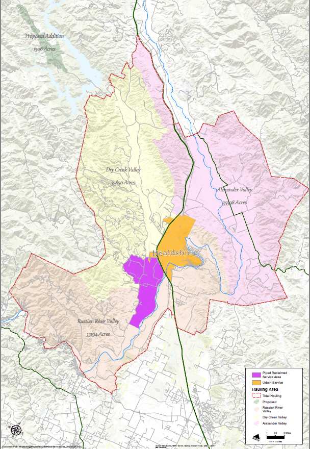 Recycled Water Haul Map