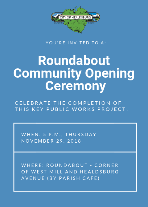 Roundabout Community Opening Ceremony Invite